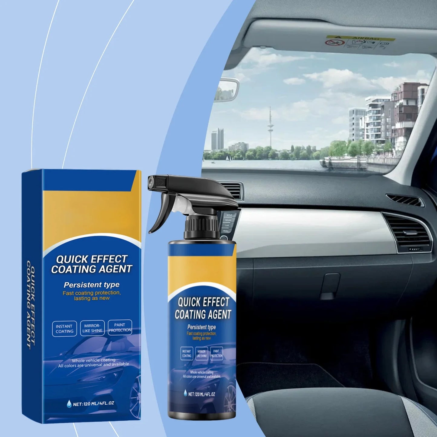 Ceramic Coating Spray – Hydrophobic Car Paint Protection 120ml