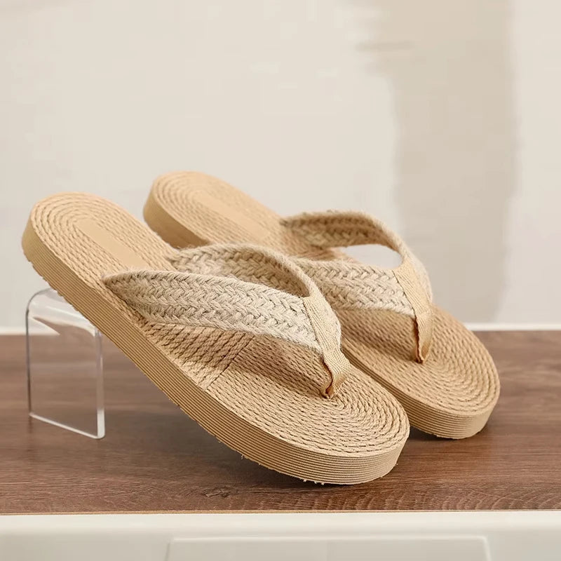 Women's Braided Ankle Strap Flat Sandals | Open Toe EVA Slides