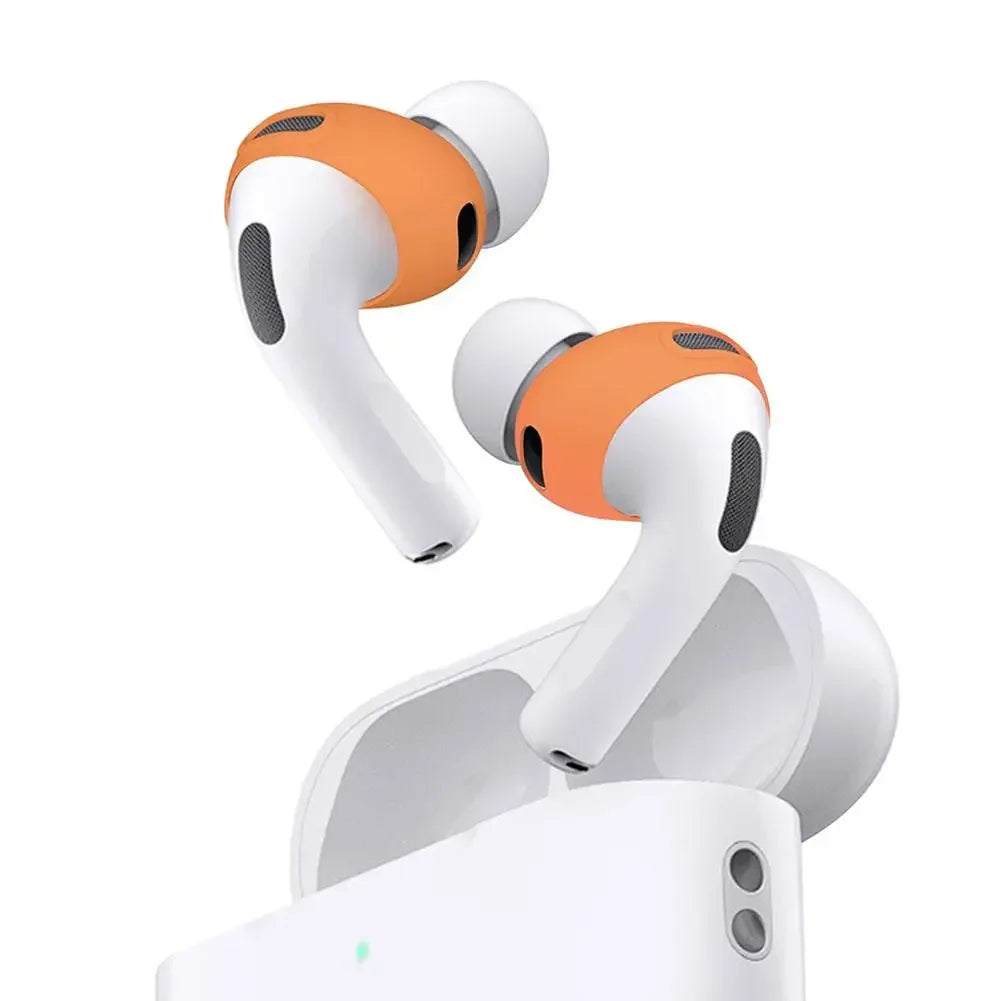 New Soft Silicone Ear Tips for AirPods Pro 3 Anti Slip Ultra Thin Sport Anti Scratch Earbuds Accessories Peaceful Pleasures Health and Wellness orange