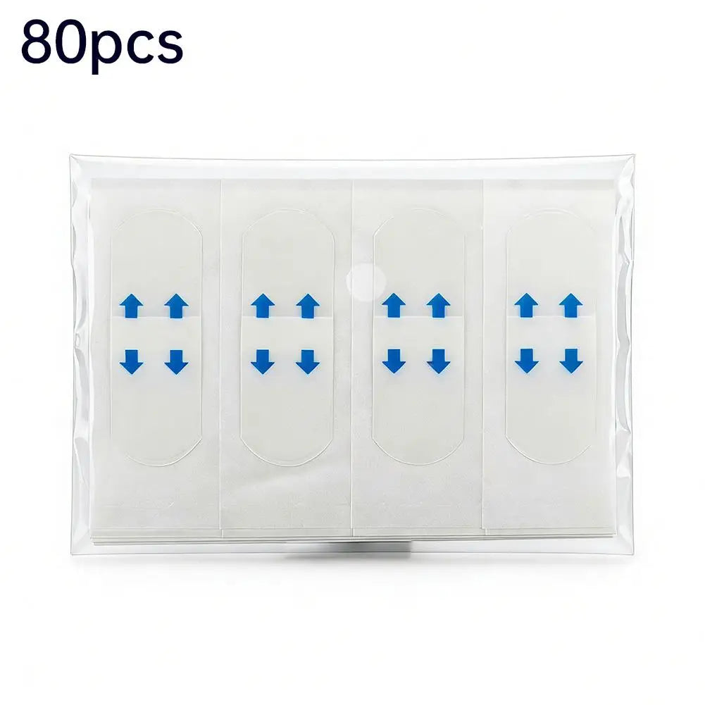 40/80/100pcs Invisible V-Shaped Face Lift Tape, Waterproof Breathable Chin Lifting Sticker, Transparent Face Tightening Makeup T Peaceful Pleasures Health and Wellness 80pcs