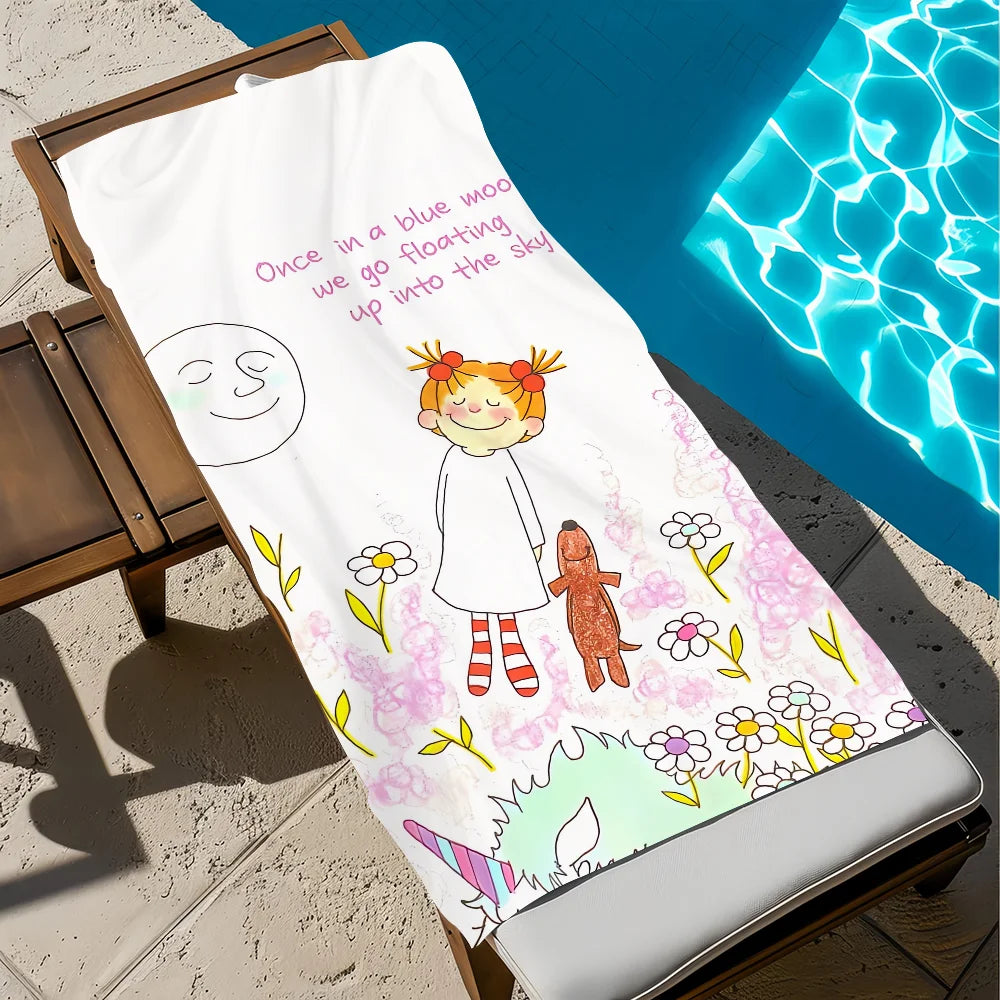 Cartoon CoCo Quick-Dry Beach Towel | Soft Pool & Travel Towel Quick-Dry Beach Towel Peaceful Pleasures Health and Wellness z7 STJ150x260CM