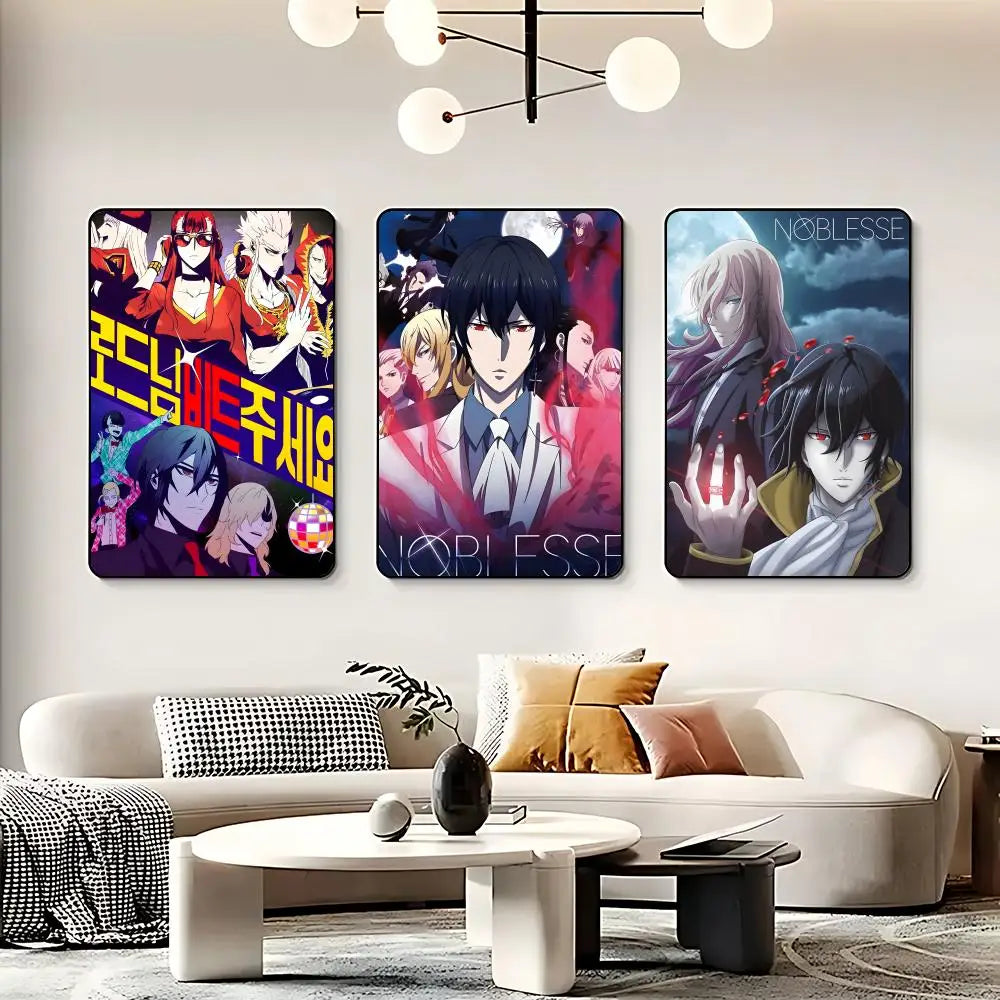 Anime N-Noblesse Poster HD Self Adhesive Waterproof Wall Art Ideal for Home Office Dorm Bedroom Great Gift Peaceful Pleasures Health and Wellness