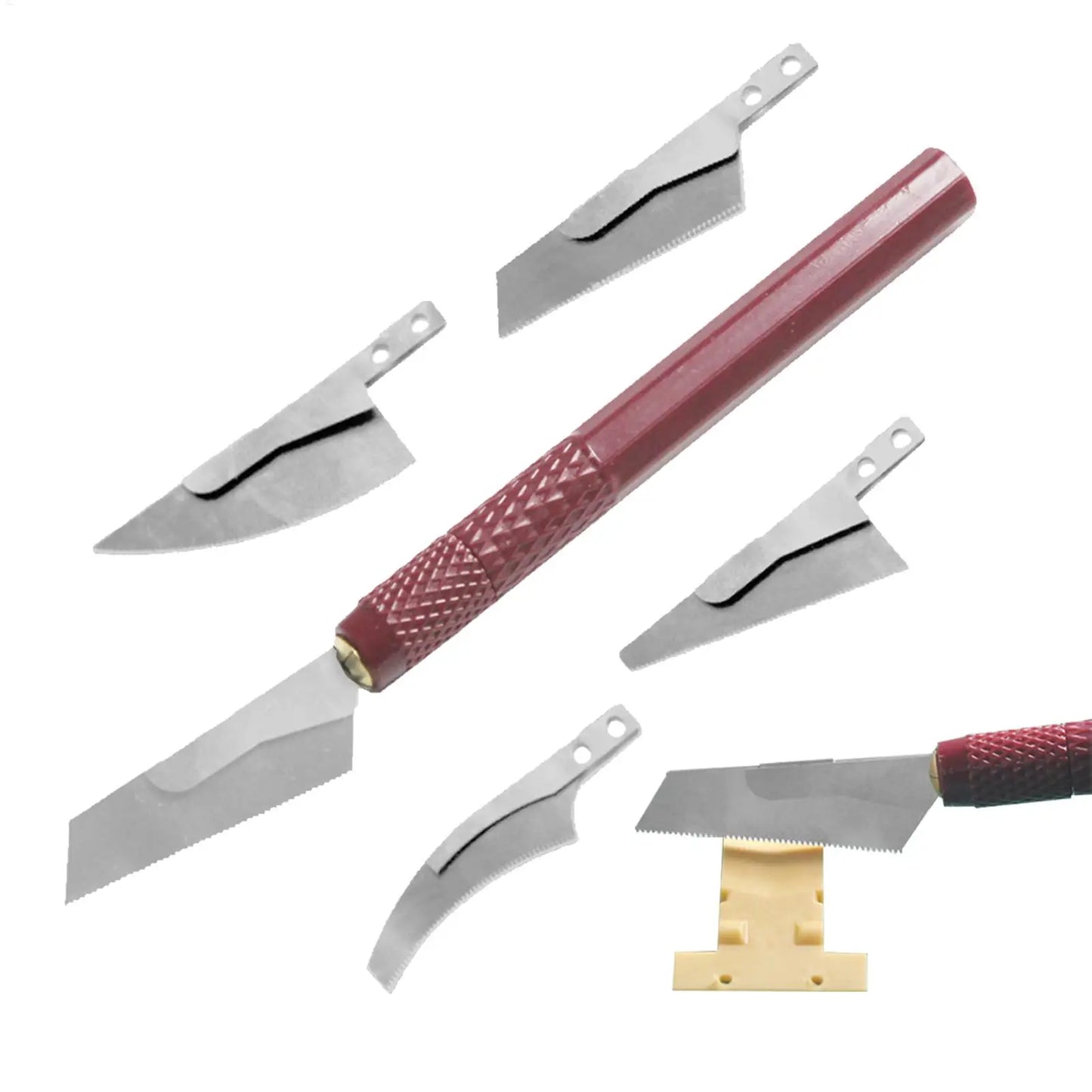 Model Craft Hand Saw Tool Kit with 4 Cutters Precision Hobby Saw for Handcrafted Woodworking Mini Hacksaw for DIY Modeling Peaceful Pleasures Health and Wellness