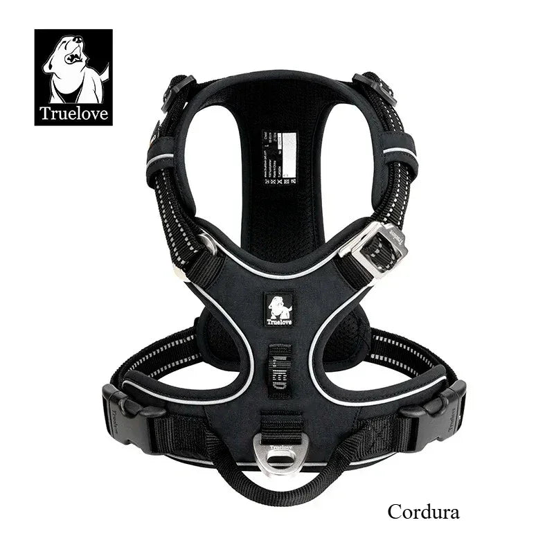 TRUE LOVE Pet Harness No Pull Nylon Reflective Dog Harness Adjustable Comfortable Control Step-in Brilliant Truelove TLH5654 Peaceful Pleasures Health and Wellness