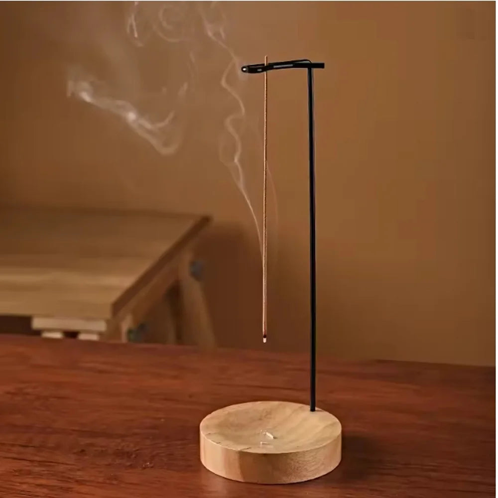 Wooden Upside Down Incense Burner & Stick Holder – Ash Catcher