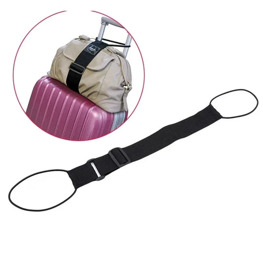 Adjustable Elastic Luggage Strap Carrier Strap Baggage Bungee Belts Suitcase Travel Security Carry On Straps Peaceful Pleasures Health and Wellness