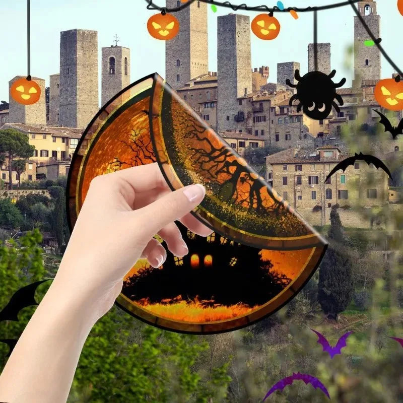 Halloween Static Cling Window Stickers | Reusable Glass Decals