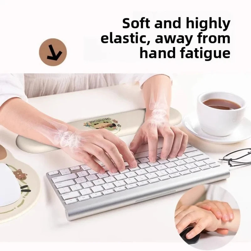 Cute cartoon animal mouse padsoft and comfortable wrist support paddurable ergonomic mouse padsuitable for home office computers Peaceful Pleasures Health and Wellness