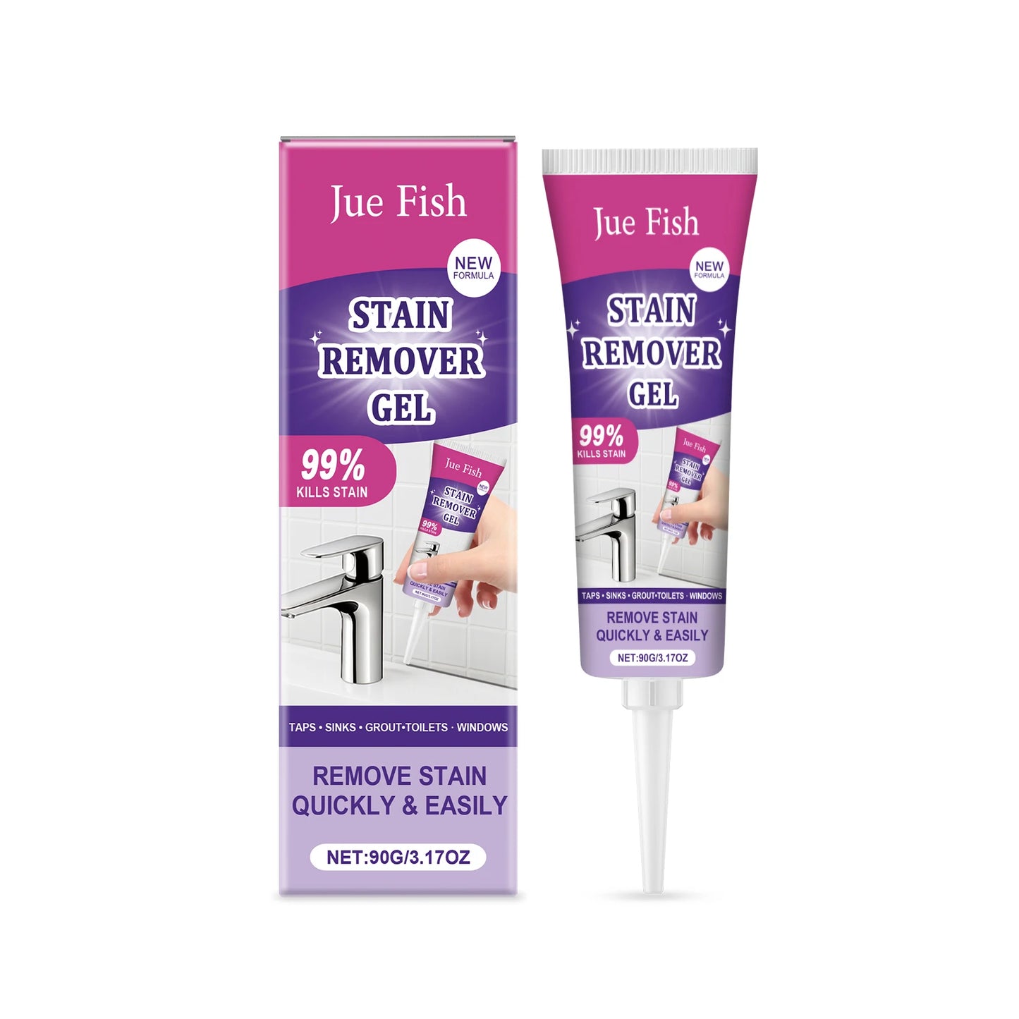 Jue-Fish Multi-Surface Cleaning Gel | Mildew & Stain Remover