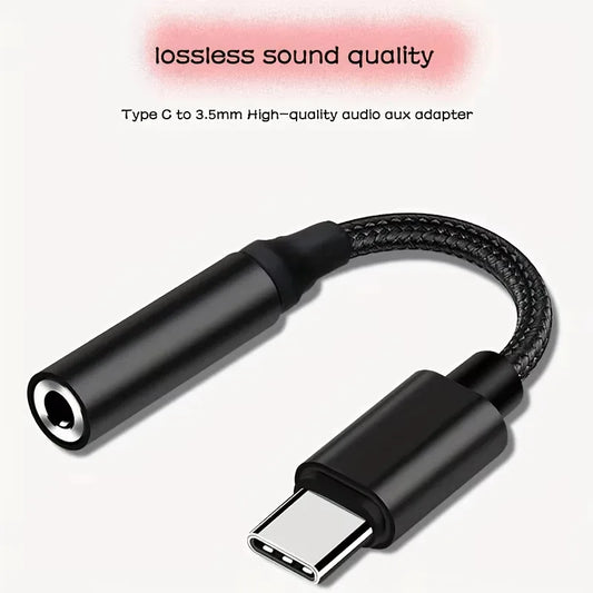 USB-C to 3.5mm Female Aux Audio Adapter | Headphone Jack Audio Jack Adapter Peaceful Pleasures Health and Wellness