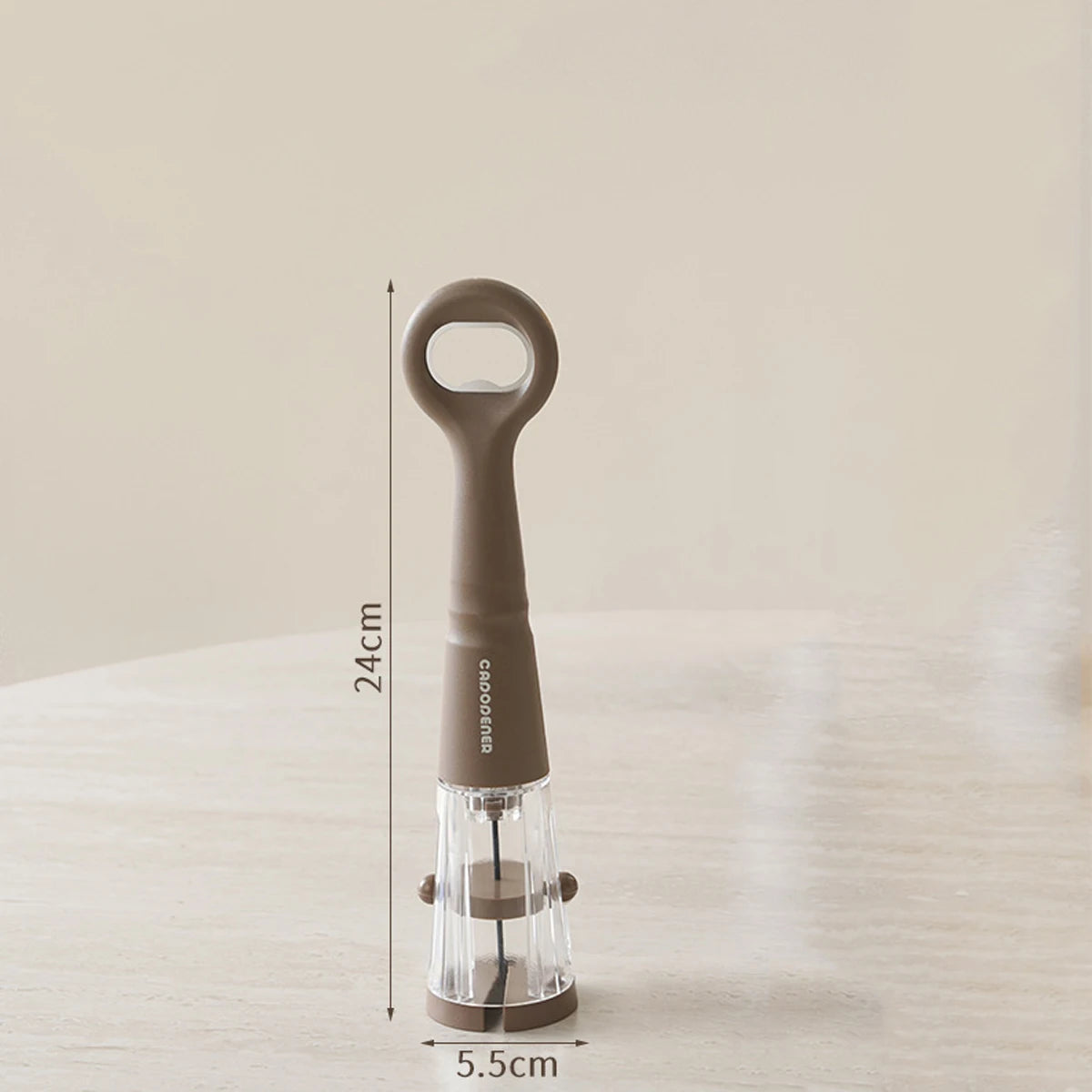 1Pc Pneumatic Wine Opener Purpose Beer Wine Opener 2-in-1 Multifunctional Wine Bottle Opener Suitable for Kitchens Bars Peaceful Pleasures Health and Wellness Brown