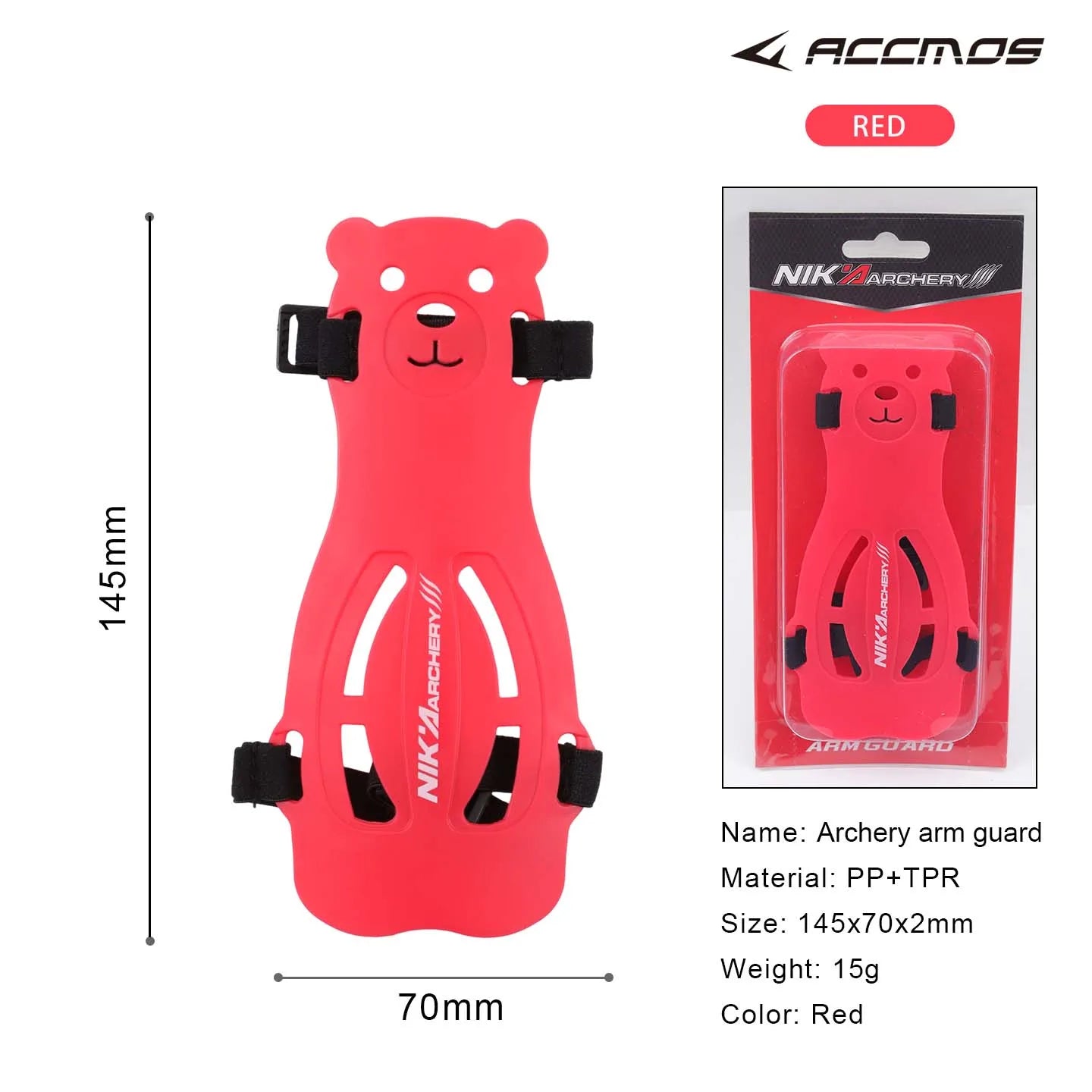 Arm Guard Cute Bear Safe Rubber Adjustable Archery Accessory