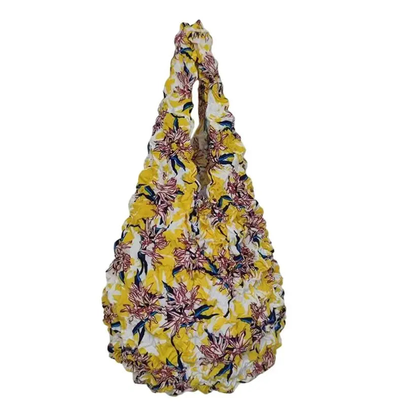 Foldable Pleated Stretch Shopping Bag | Large Capacity Tote