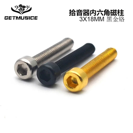 Electric Guitar Double Coil Pickup Magnetic Column Screw 3 Hexagonal Peaceful Pleasures Health and Wellness