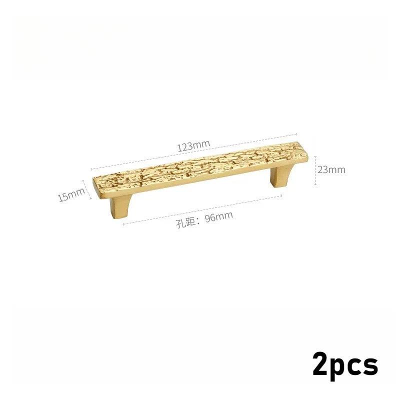 Brass Antique Gold Cabinet Handle | Retro Drawer Pull