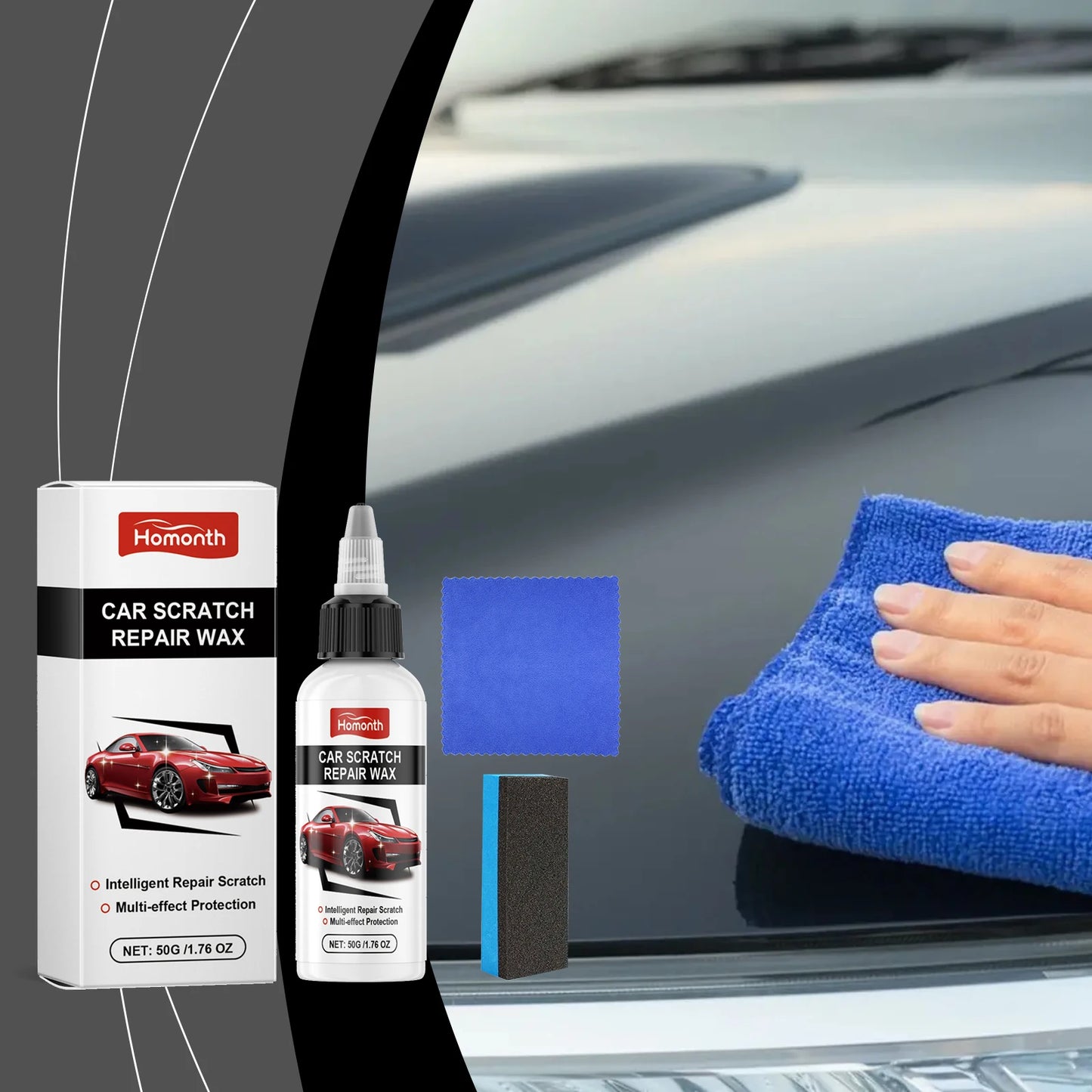 Homonth Car Scratch Repair Cream – Polish & Swirl Remover