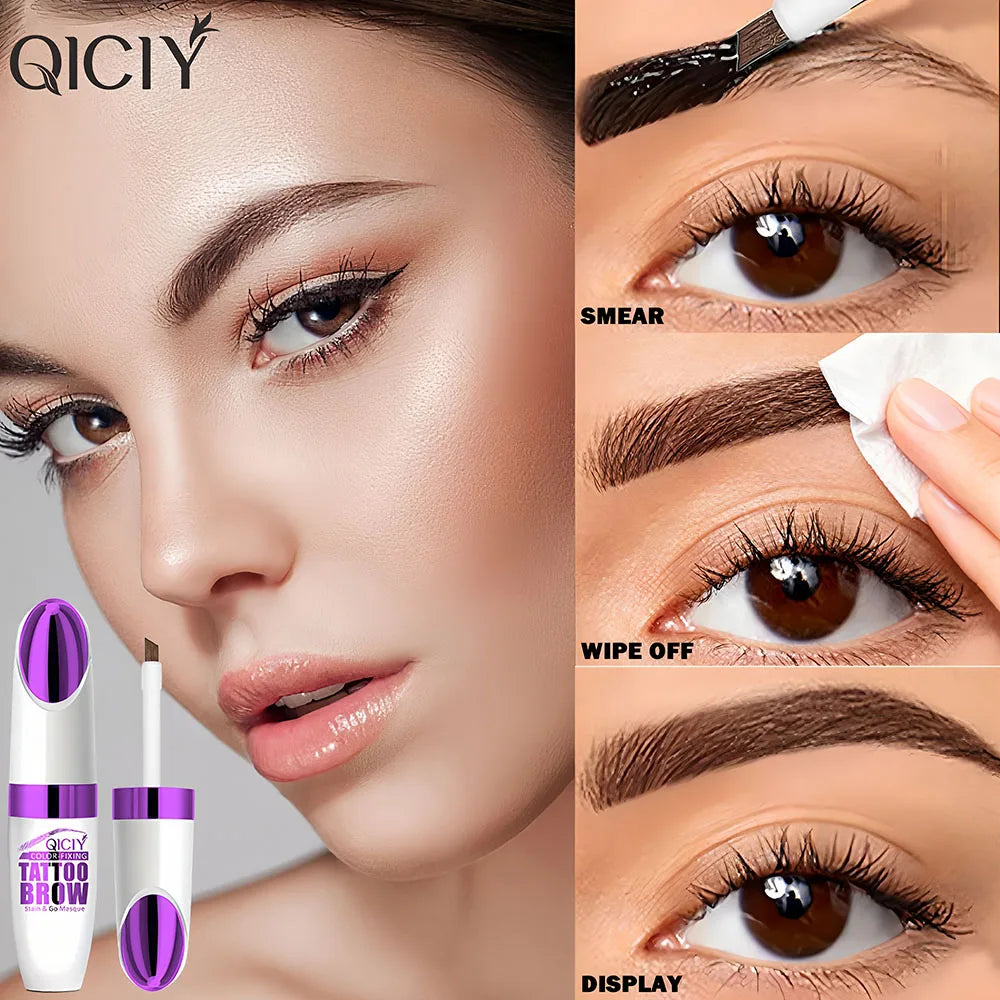 Waterproof Tear-Off Eyebrow Adhesive – Long-Lasting Color