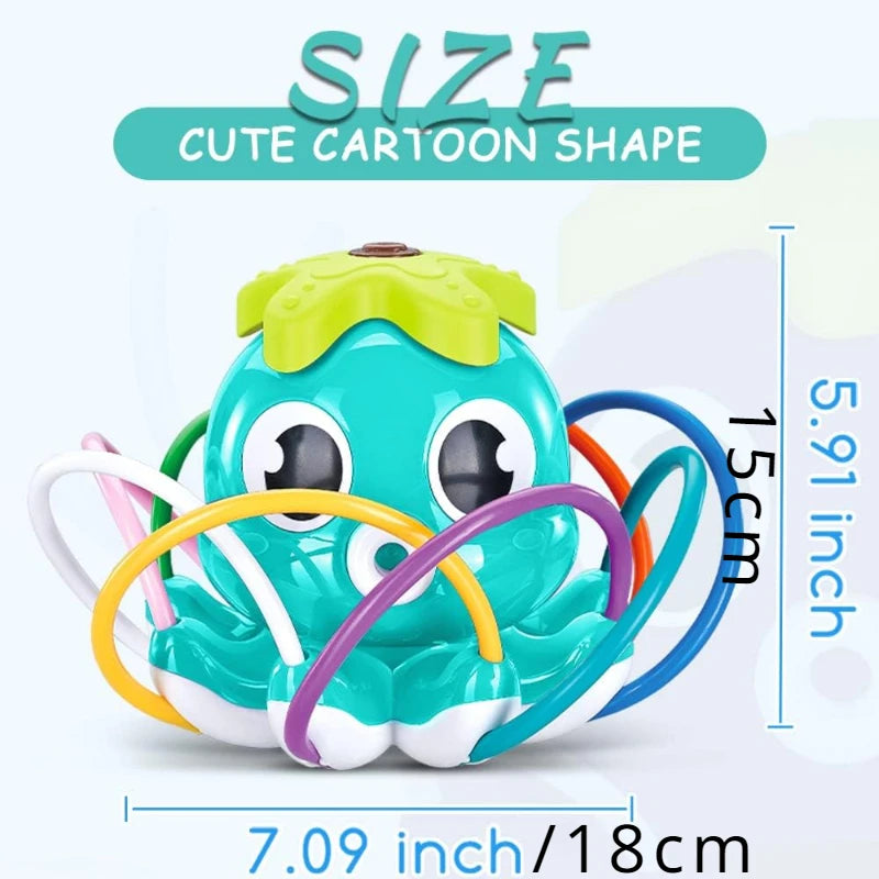 Kids Outdoor Water Sprinkler Toy | 8 Wiggle Tubes Summer Fun