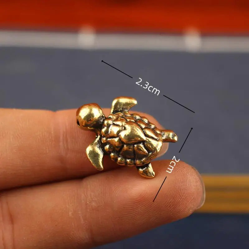 Brass Turtle Figurine – Vintage Tortoise Statue for Home & Desk