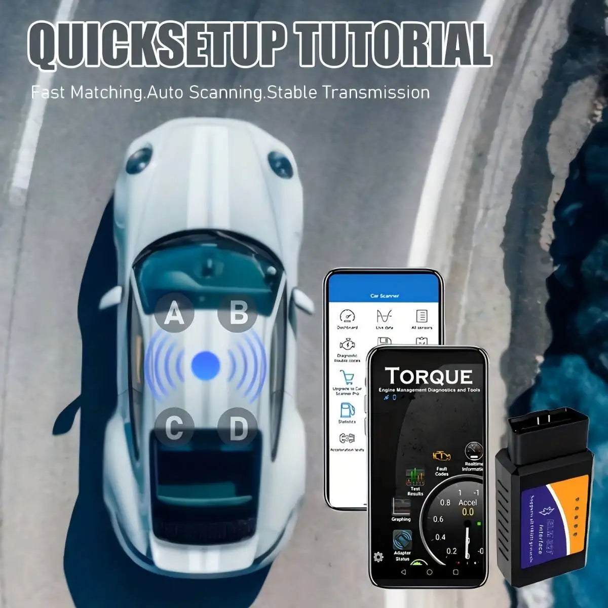 Bluetooth OBD2 Car Code Scanner – Compact Diagnostic Tool Peaceful Pleasures Health and Wellness