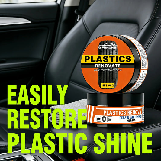 Car Plastic Restorer Paste – Bumper & Tire Blackener, Hydrophobic Plastic Restorer Paste Oasis Select