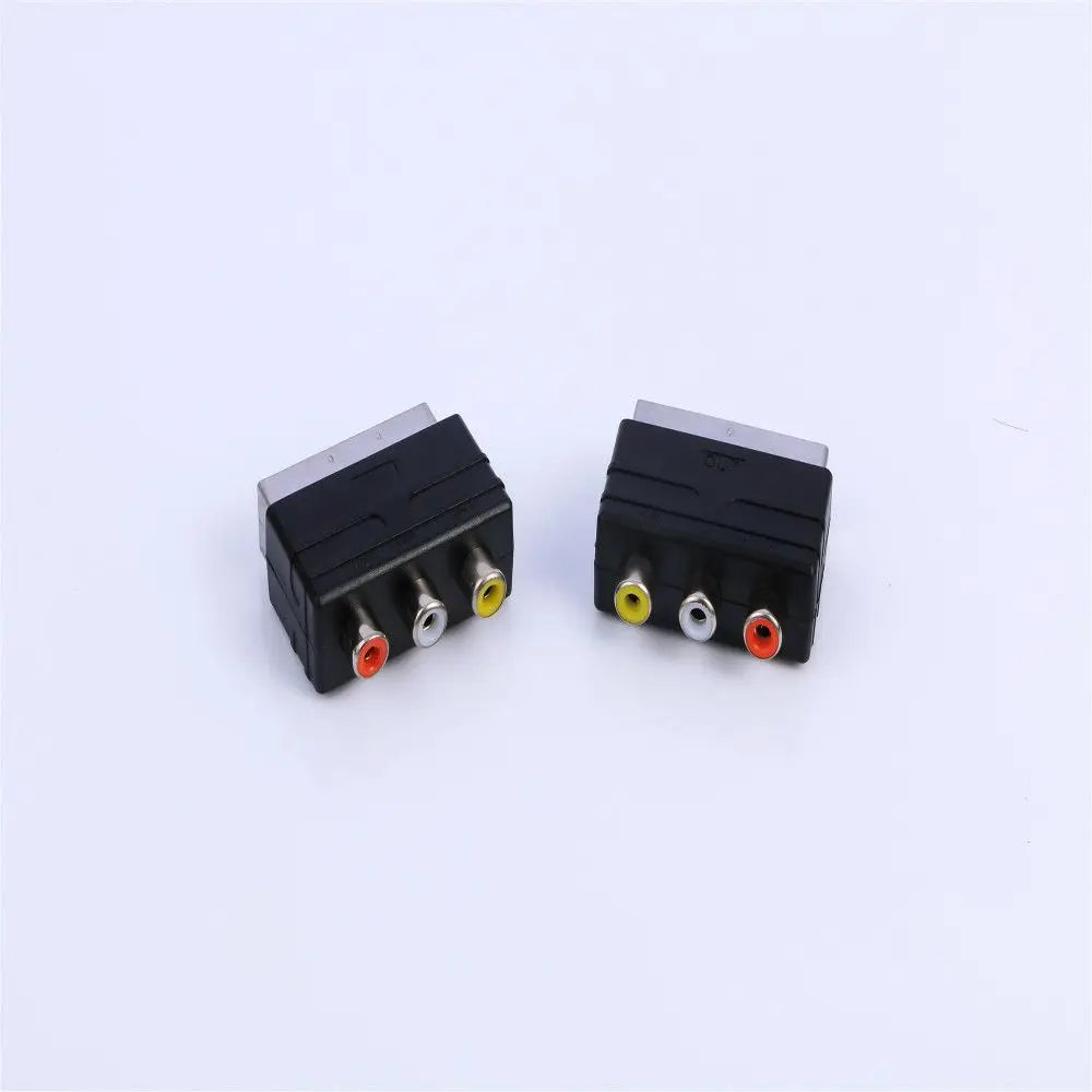 High Quality Hot Male Plug To 3 RCA Female Adapter for TV DVD Adapter Cable Audio Video Accessories SCART Converter Peaceful Pleasures Health and Wellness