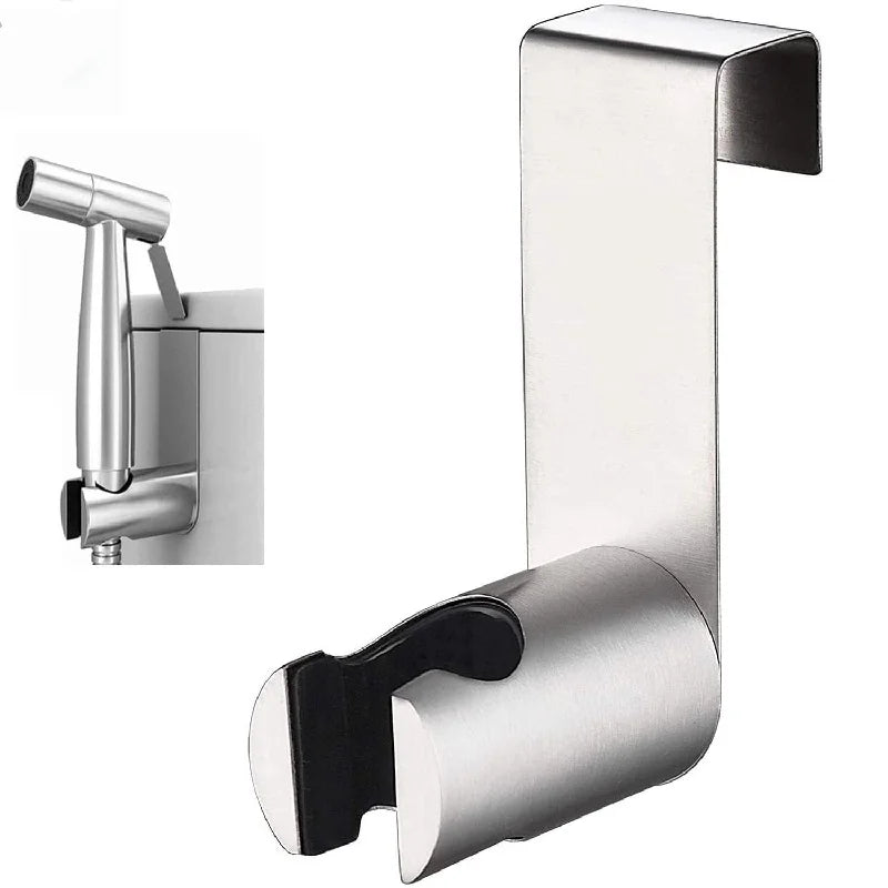 No-Drill Stainless Steel Shower Head & Bidet Sprayer Holder
