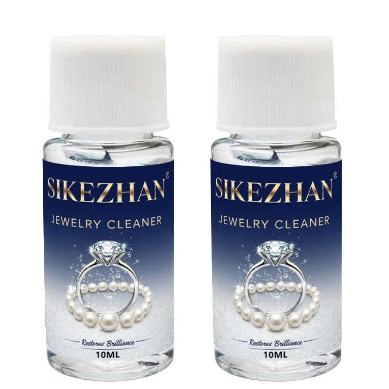Professional Jewelry Cleaner Solution Tarnish Remover. Liquid Polish for Gold Silver Diamond. Restore Sparkle to Rings Chains Peaceful Pleasures Health and Wellness 20ml