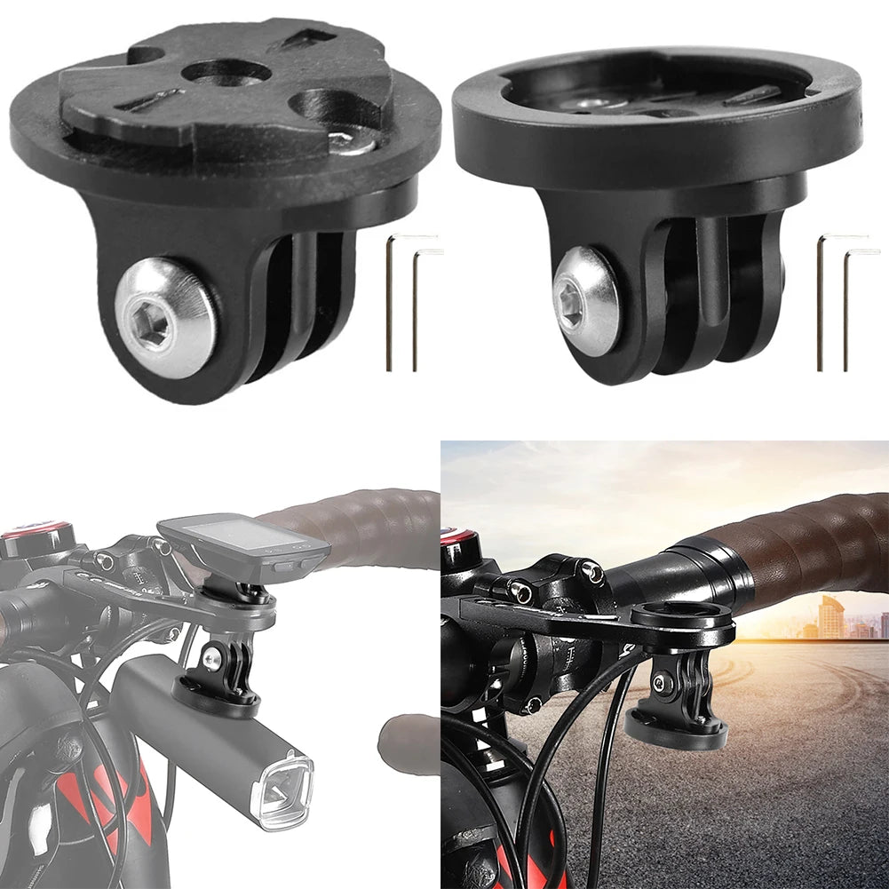 Aluminum Bike Camera & Light Mount Adapter – Garmin GoPro Peaceful Pleasures Health and Wellness
