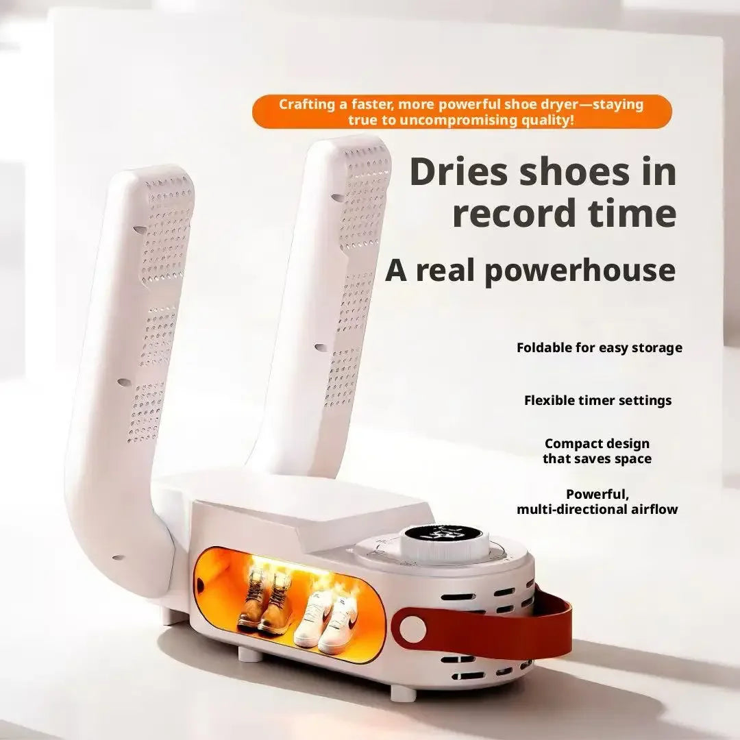 Shoe Dryer Smart Timed Home Use Constant Temperature Dehumidifier Portable Foldable Shoe Dryer Eliminates Odor Handy Shoe Heater Peaceful Pleasures Health and Wellness