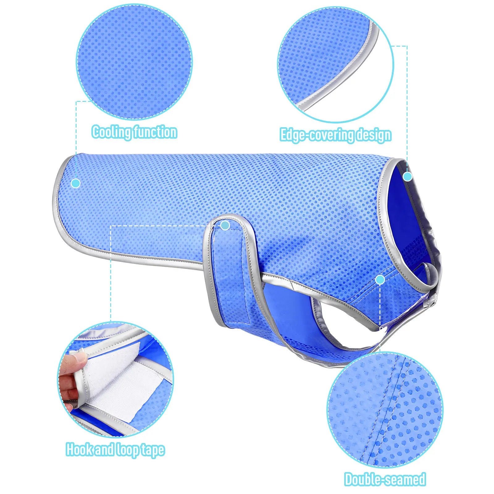 Dog Cooling Vest Puppy Cooling Waistcoat Size S Lightweight Pva Technology Comfortable Breathable Pet Supply Shirt Peaceful Pleasures Health and Wellness