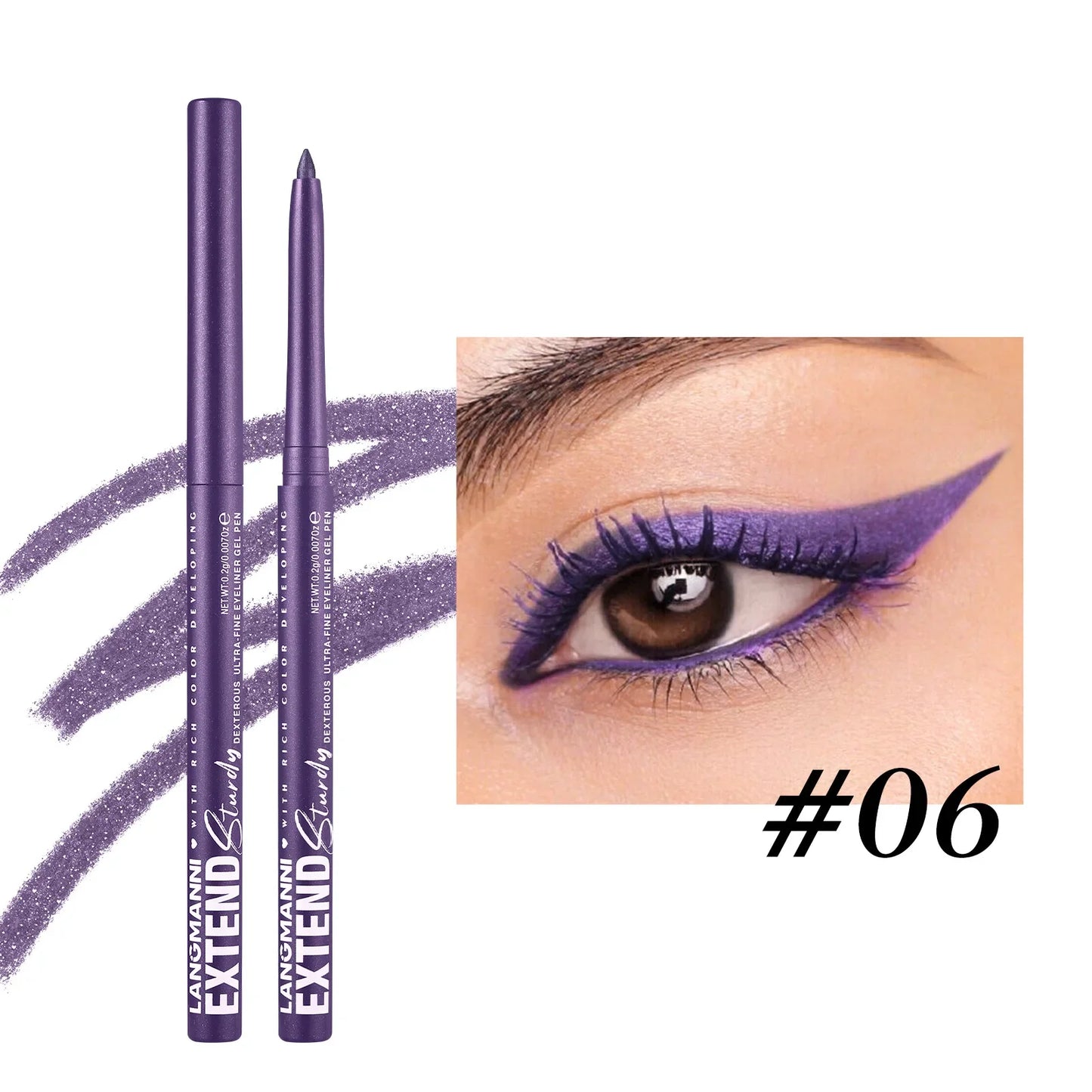 2-in-1 Waterproof Eyeliner & Eye Shadow Pencil | 12 Colors