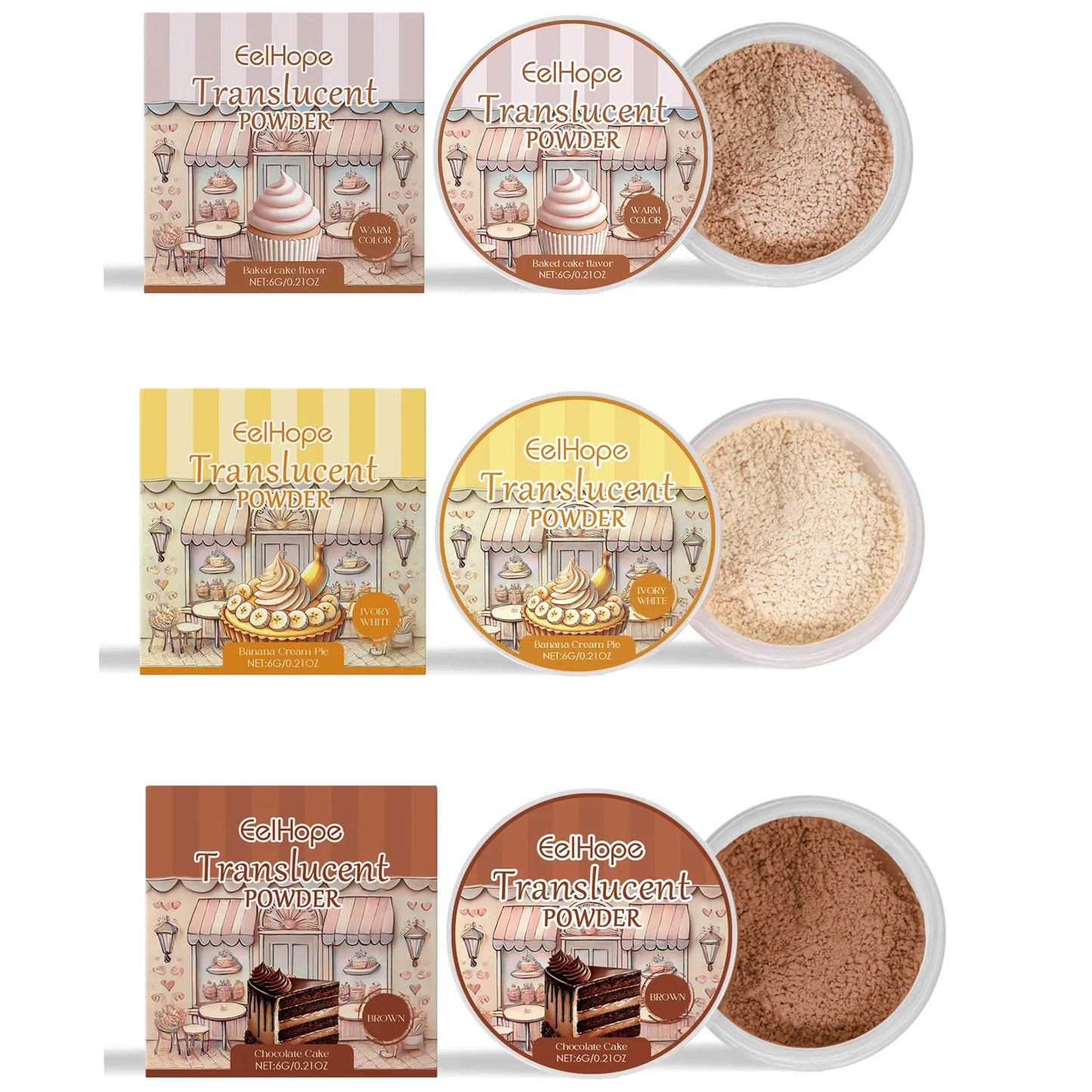 Eelhope Oil Control Loose Setting Powder – Matte Finish 6g