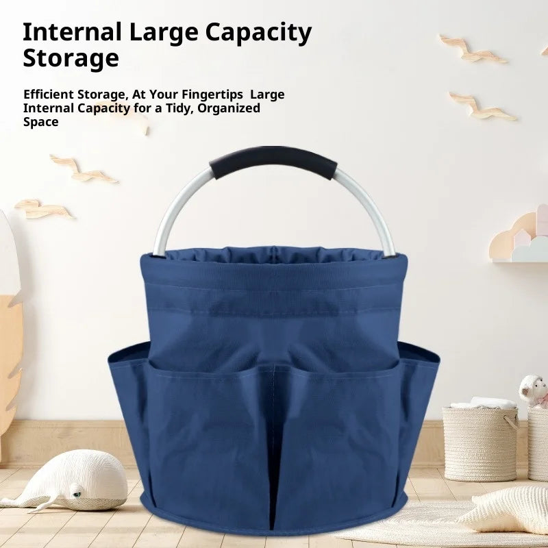 Hot 17L Large Storage Organiser Bag Folding Basket Picnic Tote Outdoor Cleaning Caddy with Handle Tool Bag Cleaning Supplies Peaceful Pleasures Health and Wellness