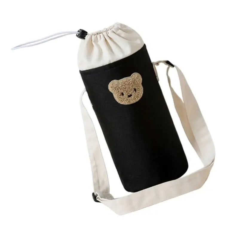 Cute Bear Baby Bottle Bag | Portable Cotton Travel Carry Case