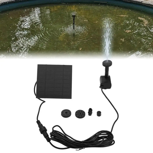 Solar Fountain Pump Kit – 4 Nozzles, 200L/H Garden & Bird Bath Solar Fountain Pump Oasis Select