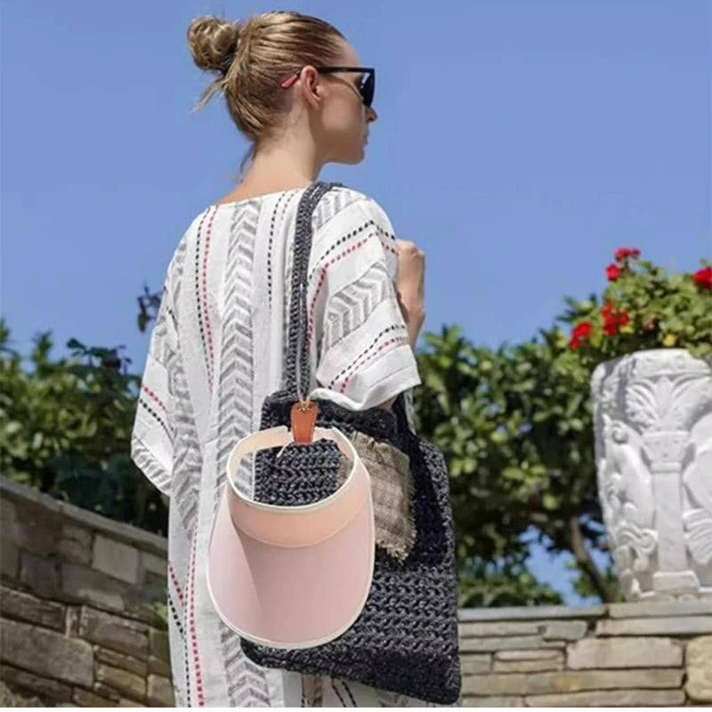5 Pcs Outdoor Travel Hat Clip Hook Silk Scarf Buckle PU Leather Handbag Hat Clip Summer Sun Hat Storage Hanging Buckle Clip Peaceful Pleasures Health and Wellness