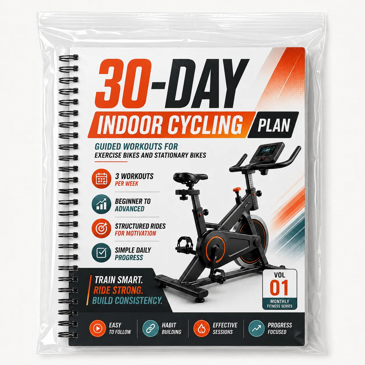 30 Day Structured Cycling Plan Designed Indoor Stationary Bike