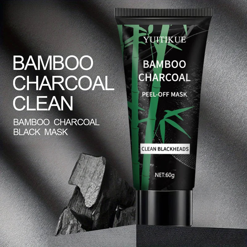YUITIKUE Bamboo Charcoal Peel-Off Mask 60g - Deep Cleansing & Blackhead Removal, Purifies Pores, Skin Care Treatment Peaceful Pleasures Health and Wellness