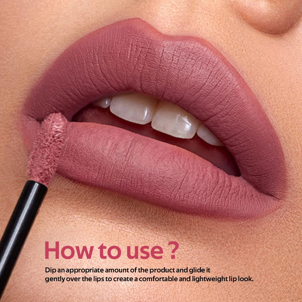 Lip Stain Set Teddy Tint Lip Color Tear Lip Gloss Super Stay Long-Lasting Coloring 12H Matte Texture WaterproofLipstick Cosmeti Peaceful Pleasures Health and Wellness