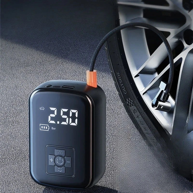 Car-mounted Wireless Inflation Pump Portable Air Pump for Cars Electric Tire Inflation Device for Small Cars Inflating The Tires Peaceful Pleasures Health and Wellness