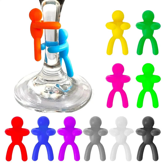 12-Pack Silicone Wine Glass Markers – Funny Party Drink Tags Wine Glass Markers Oasis Select