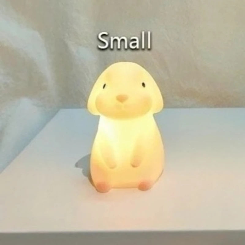 Rabbit Night Light – Cute Luminous Toy Figure Table Lamp