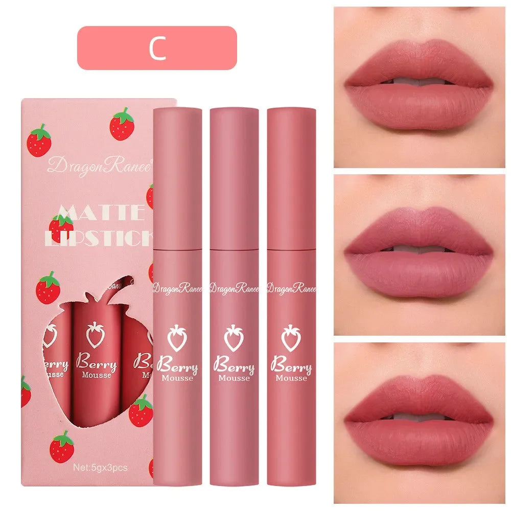 IFANYUO Matte Velvet Lip Gloss Set – Long-Lasting, Non-Stick