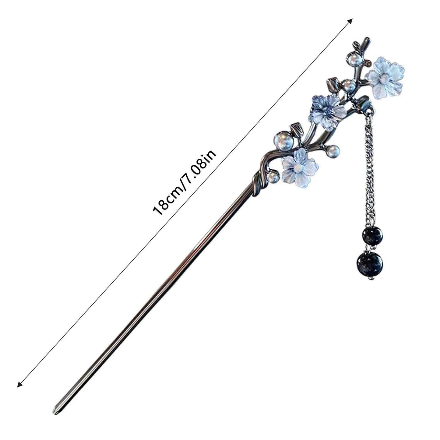 Women Elegant Hair Chignon with Tassel Fine Workmanship Long Straight Hair Stick for Hair DIY Accessory Hair Styling Peaceful Pleasures Health and Wellness