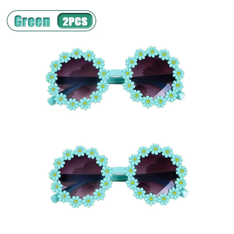 Kids Daisy Flower Sunglasses UV400 Protection | Ages 2–12