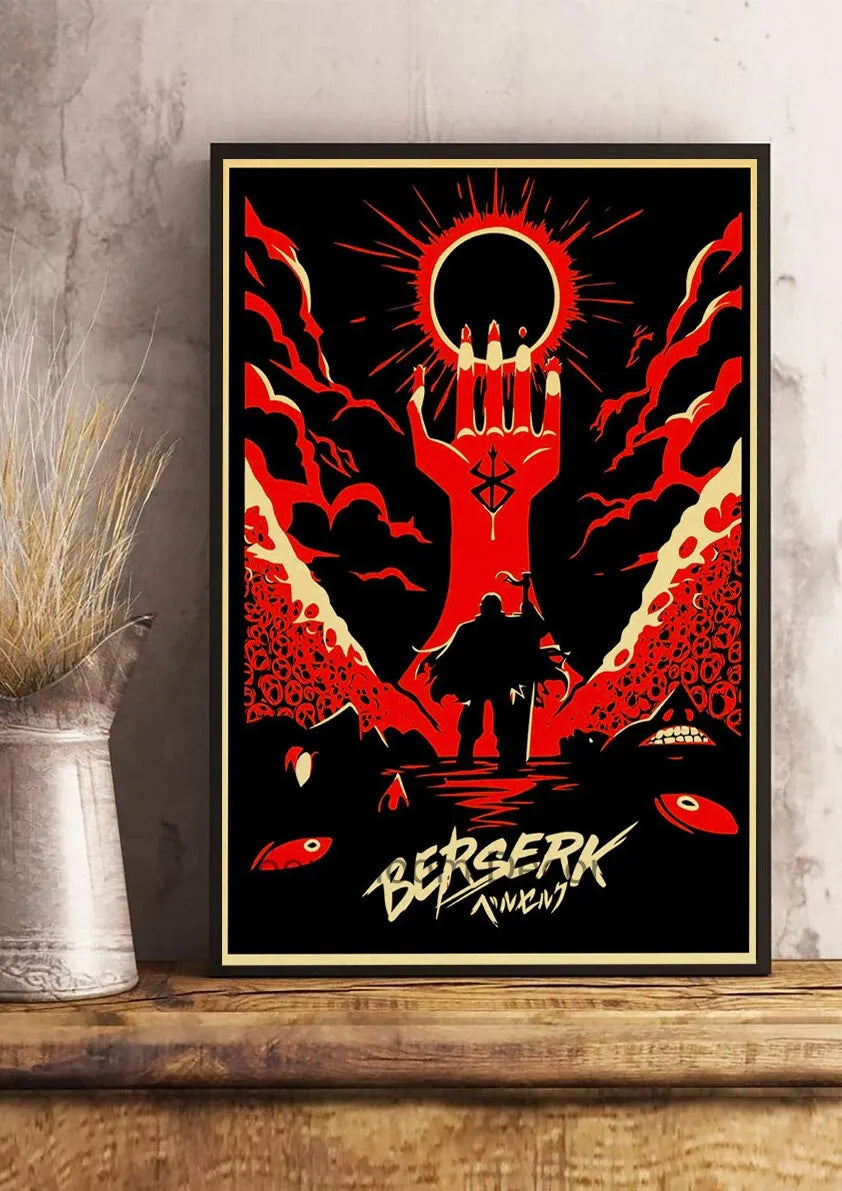 Berserk Anime Canvas Wall Art Retro Poster | Home Décor