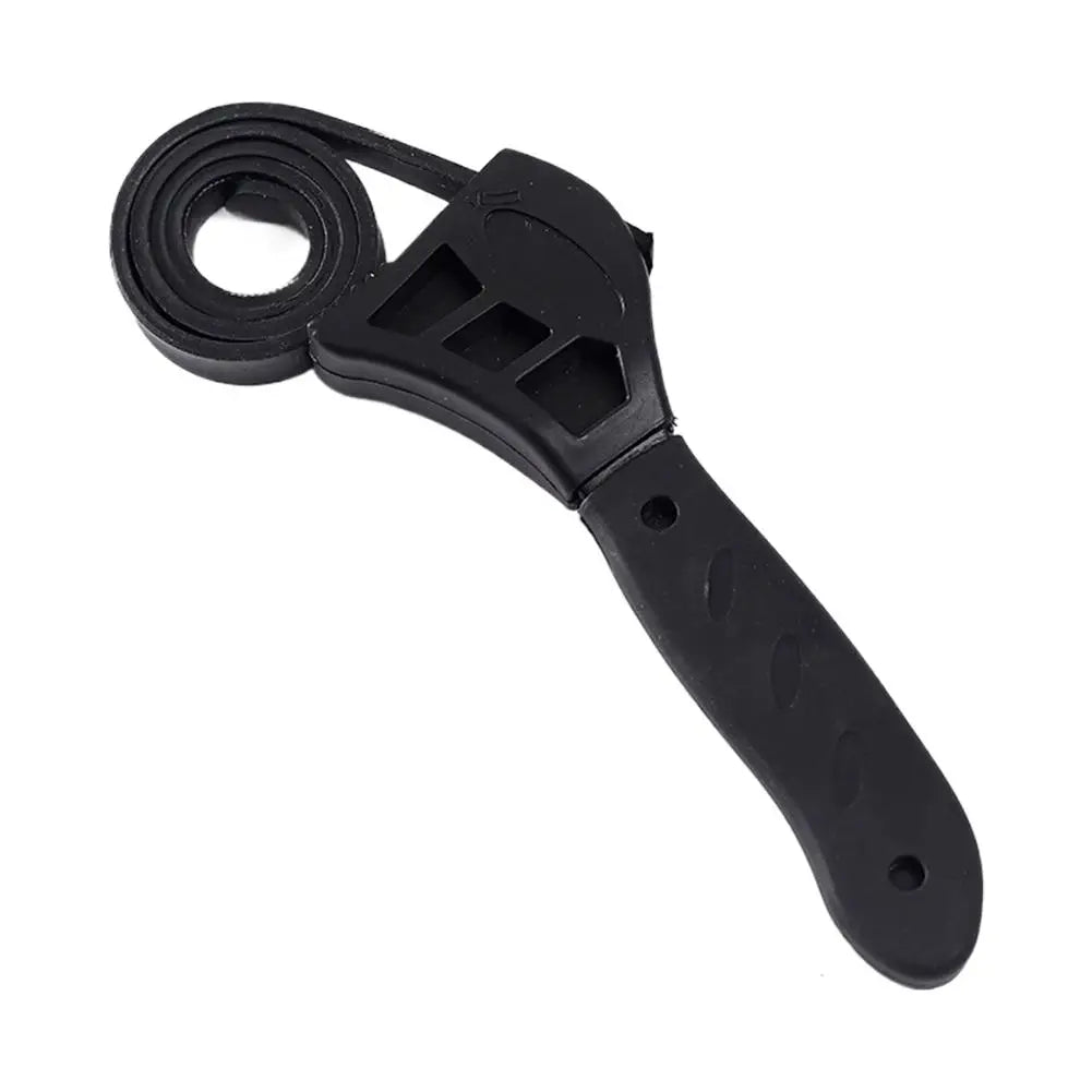 Multi-functional Belt Wrench Adjustable Strap Wrench Oil Filter Jar Opener Pipe Fitting Universal Jar Lids Tighten Loosen Tool Peaceful Pleasures Health and Wellness as shown