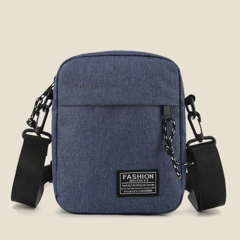 Women's Bag Small Square Bag Diagonal Crossover Oxford Cloth Men's Satchel Fashion Hand Machine Casual Handbags Luggage Bags Peaceful Pleasures Health and Wellness Blue