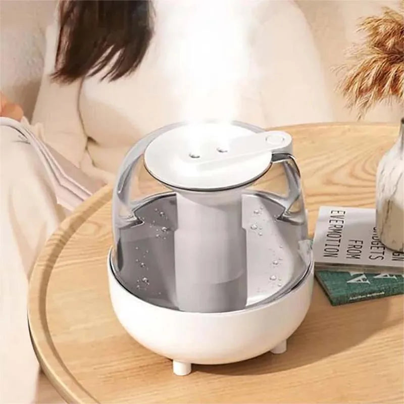 4l Large Capacity Spray Usb Humidifier Night Light Double Nozzle Water Can Add Essential Oil Diffuser Air Humificador Peaceful Pleasures Health and Wellness